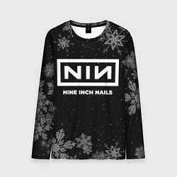 Лонгслив мужской Снежный Nine Inch Nails, цвет: 3D-принт