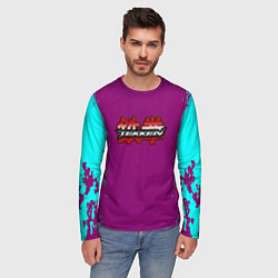 Лонгслив мужской Tekken краски неон, цвет: 3D-принт — фото 2