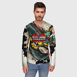 Лонгслив мужской Tekken dragon tatoo, цвет: 3D-принт — фото 2