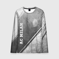 Мужской лонгслив AC Milan - grey gradient вертикально