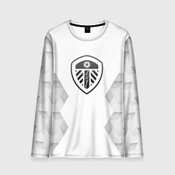 Лонгслив мужской Leeds United white poly, цвет: 3D-принт