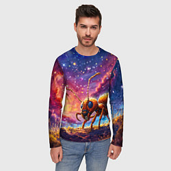 Лонгслив мужской Муравей в космосе, цвет: 3D-принт — фото 2