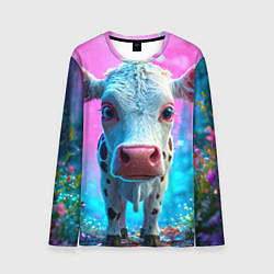 Лонгслив мужской Коровка в сказочном лесу, цвет: 3D-принт