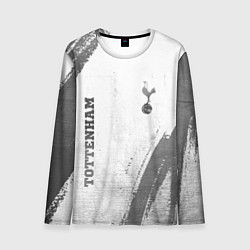 Мужской лонгслив Tottenham - white gradient вертикально