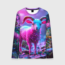 Лонгслив мужской Козлик в розовом, цвет: 3D-принт