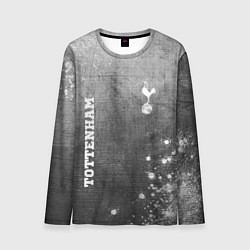 Мужской лонгслив Tottenham - grey gradient вертикально