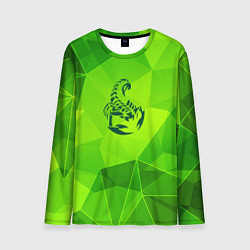 Лонгслив мужской Scorpions green poly, цвет: 3D-принт