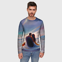 Лонгслив мужской Влюбленные на рассвете, цвет: 3D-принт — фото 2
