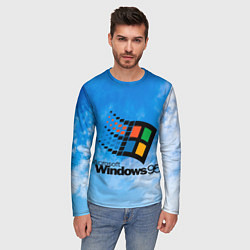 Лонгслив мужской Windows 95 logo, цвет: 3D-принт — фото 2