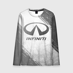 Лонгслив мужской Infiniti - white gradient, цвет: 3D-принт