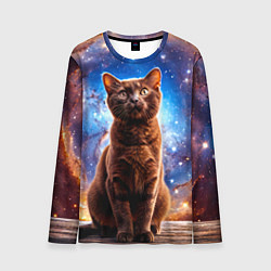Лонгслив мужской Бурма в космосе, цвет: 3D-принт