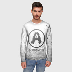 Лонгслив мужской Aerosmith - white gradient, цвет: 3D-принт — фото 2