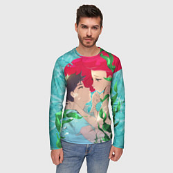 Лонгслив мужской Парень и русалочка, цвет: 3D-принт — фото 2