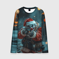 Лонгслив мужской Санта Джокер, цвет: 3D-принт
