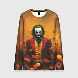 Лонгслив мужской Джокер в поле цветов, цвет: 3D-принт