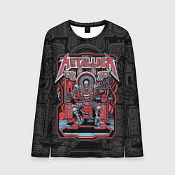 Лонгслив мужской Metallica - skeleton robot, цвет: 3D-принт