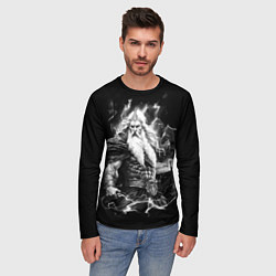 Лонгслив мужской Перун бог громовержец, цвет: 3D-принт — фото 2