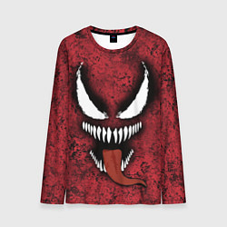 Лонгслив мужской Веном красный и черный симбиот, цвет: 3D-принт