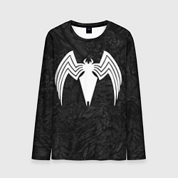 Лонгслив мужской Знак венома с текстурой симбиота, цвет: 3D-принт