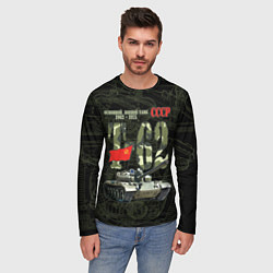 Лонгслив мужской Танк Т-62 советский средний танк, цвет: 3D-принт — фото 2