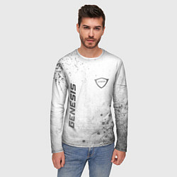 Лонгслив мужской Genesis - white gradient вертикально, цвет: 3D-принт — фото 2