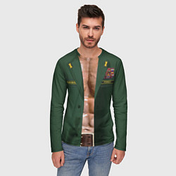 Лонгслив мужской Форма вооруженных сил РФ с прессом, цвет: 3D-принт — фото 2