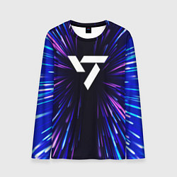 Лонгслив мужской Seventeen neon energy, цвет: 3D-принт