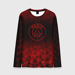 Лонгслив мужской PSG red poly, цвет: 3D-принт