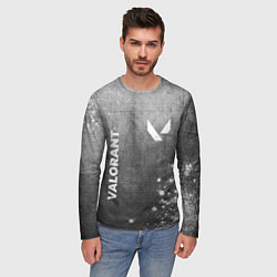 Лонгслив мужской Valorant - grey gradient вертикально, цвет: 3D-принт — фото 2