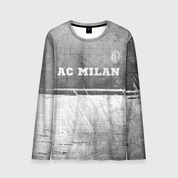 Лонгслив мужской AC Milan - grey gradient посередине, цвет: 3D-принт