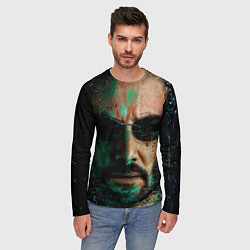 Лонгслив мужской Matrix - Keanu Reeves, цвет: 3D-принт — фото 2