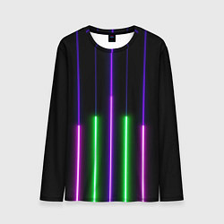 Мужской лонгслив Color Purple green pink