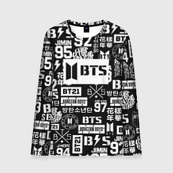 Мужской лонгслив Bangtan Boys pattern black