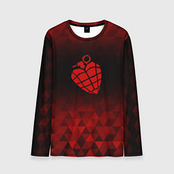 Лонгслив мужской Green Day red poly, цвет: 3D-принт