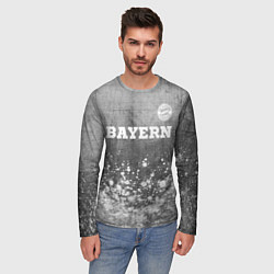 Лонгслив мужской Bayern - grey gradient посередине, цвет: 3D-принт — фото 2