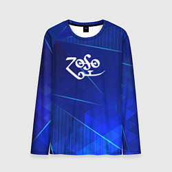 Лонгслив мужской Led Zeppelin blue poly, цвет: 3D-принт