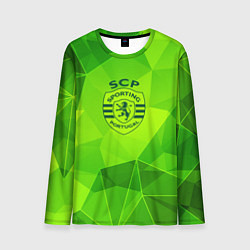 Лонгслив мужской Sporting green poly, цвет: 3D-принт