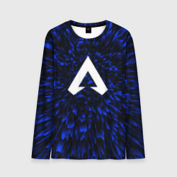 Лонгслив мужской Apex Legends blue energy, цвет: 3D-принт
