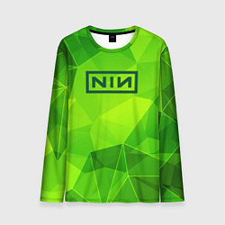 Лонгслив мужской Nine Inch Nails green poly, цвет: 3D-принт