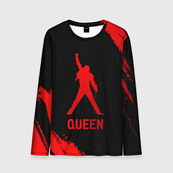 Лонгслив мужской Queen - red gradient, цвет: 3D-принт