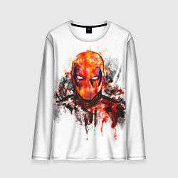 Мужской лонгслив Дэдпул краски