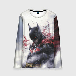 Лонгслив мужской Бэтмен в тумане, цвет: 3D-принт