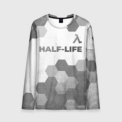 Мужской лонгслив Half-Life - white gradient посередине