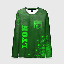 Мужской лонгслив Lyon - green gradient вертикально