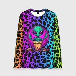 Лонгслив мужской Кактус инопланетянин, цвет: 3D-принт