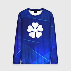 Лонгслив мужской Black Clover blue poly, цвет: 3D-принт