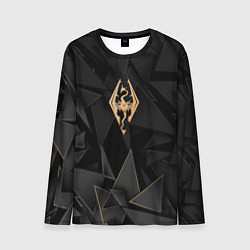 Лонгслив мужской Skyrim golden poly, цвет: 3D-принт