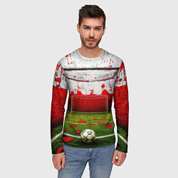 Лонгслив мужской Мини-футбол, цвет: 3D-принт — фото 2