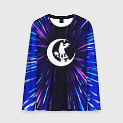 Лонгслив мужской Angels of Death neon energy, цвет: 3D-принт