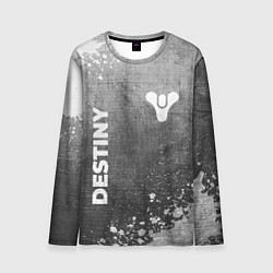 Лонгслив мужской Destiny - grey gradient вертикально, цвет: 3D-принт